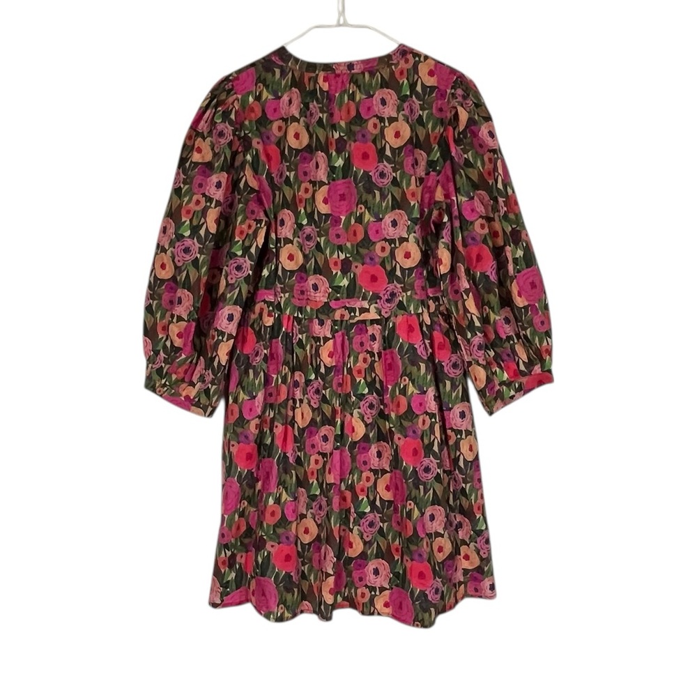 entro Floral Mini Dress in Pink, Green, Red - Picture 5 of 11